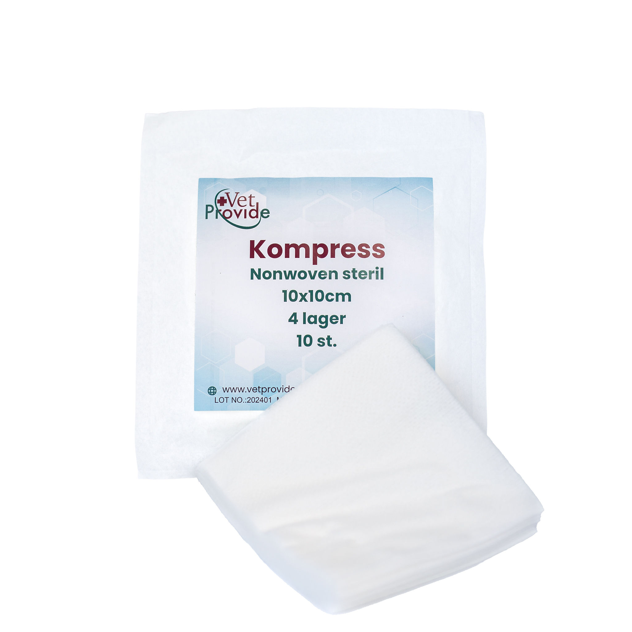 Kompress Nonwoven steril 100-pack10x10 cm