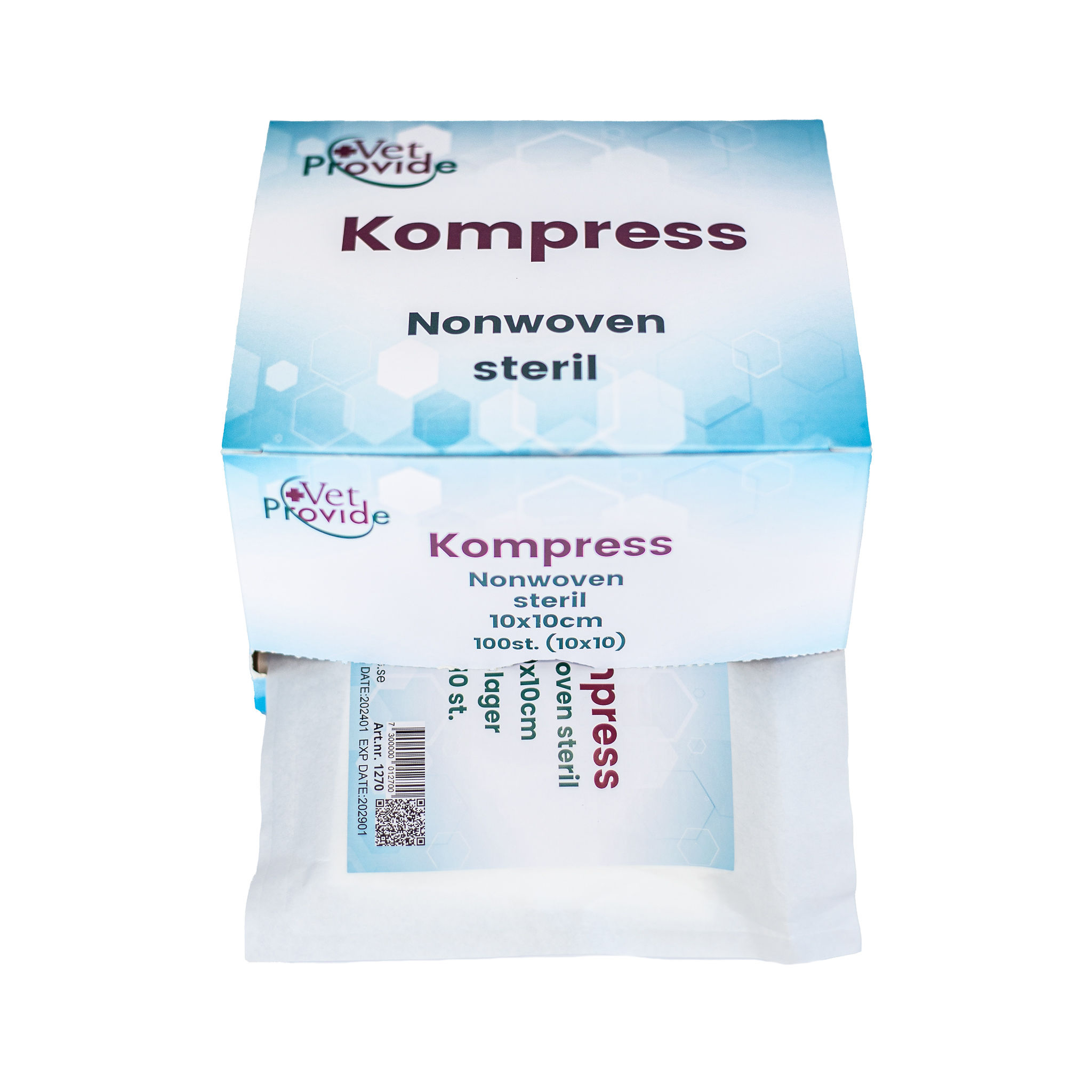 Kompress Nonwoven steril 100-pack10x10 cm