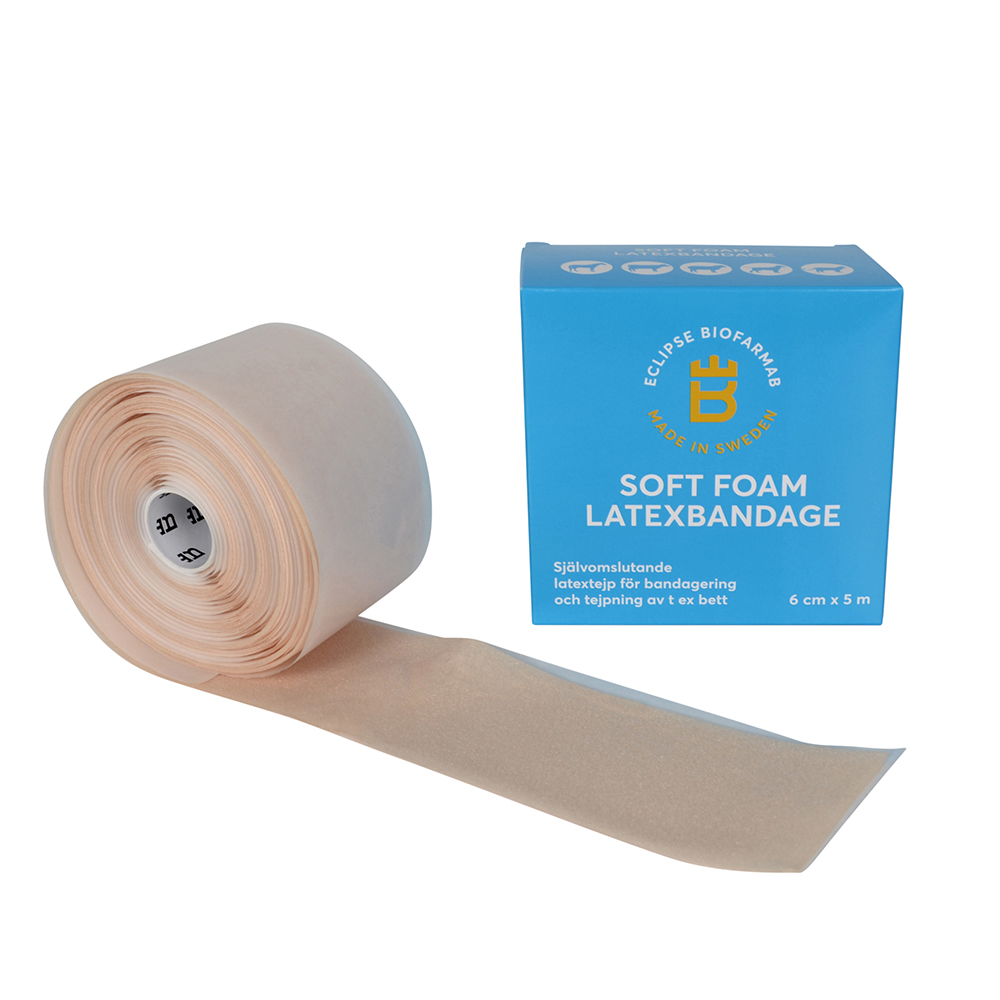 Soft Foam Latexbandage, 6 cm