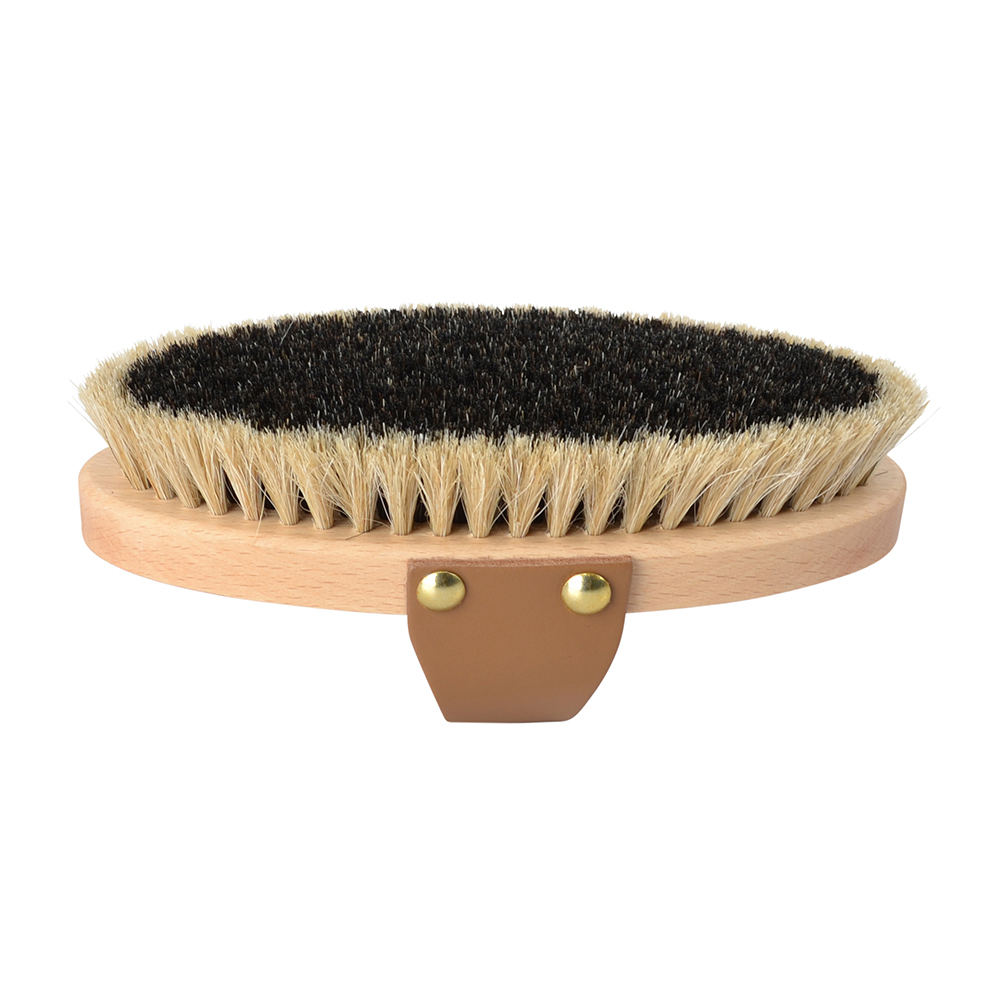 Ryktborste läderrem Tagel M borstiq