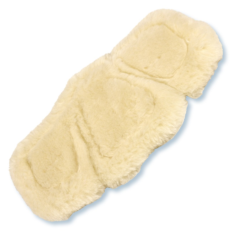 Lamskinnsfoder till gjord Equi-Soft Vit