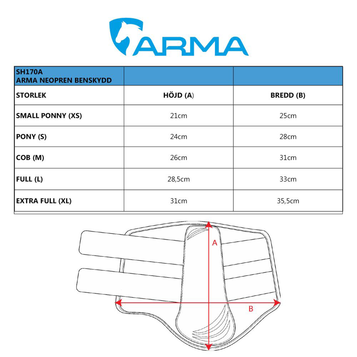 Benskydd ARMA Neopren 