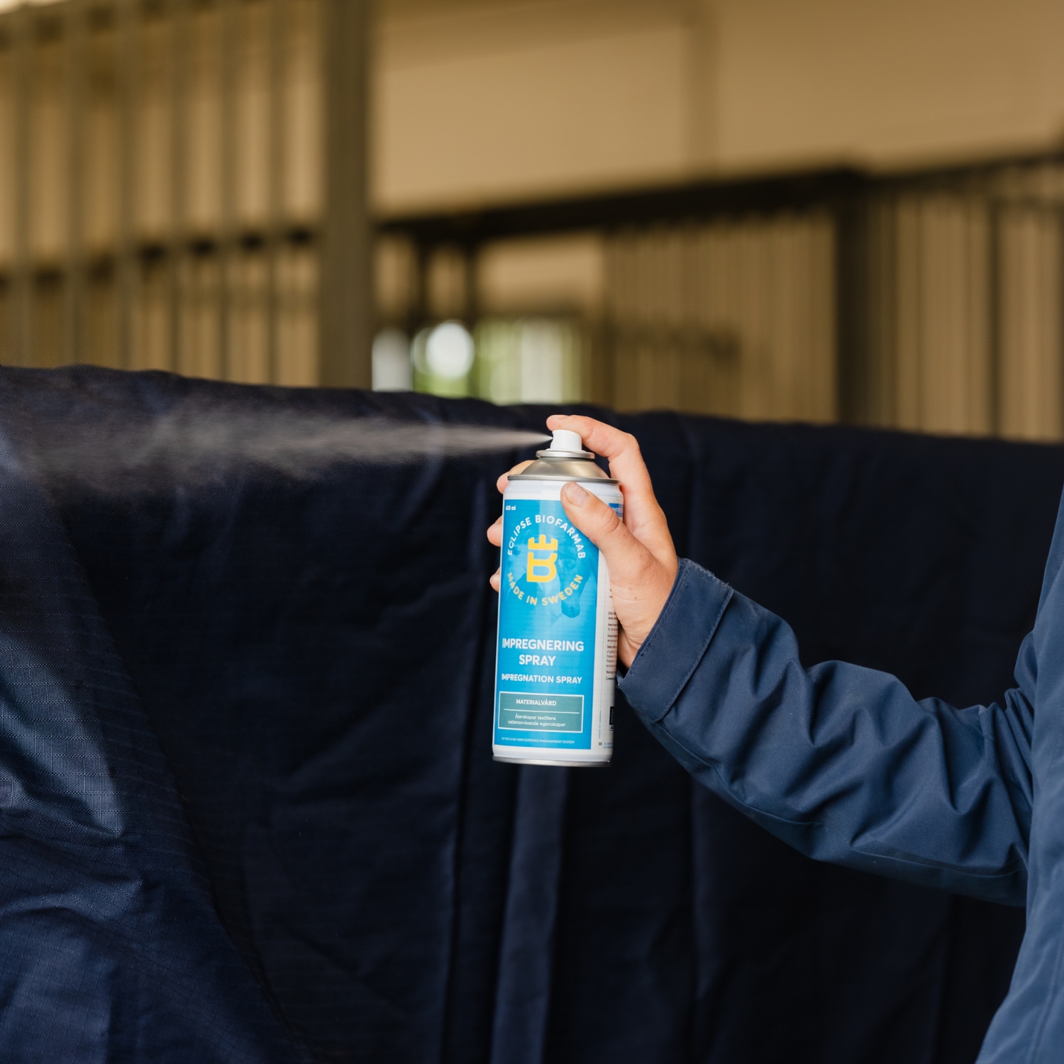 Impregneringsspray för hästtäcke