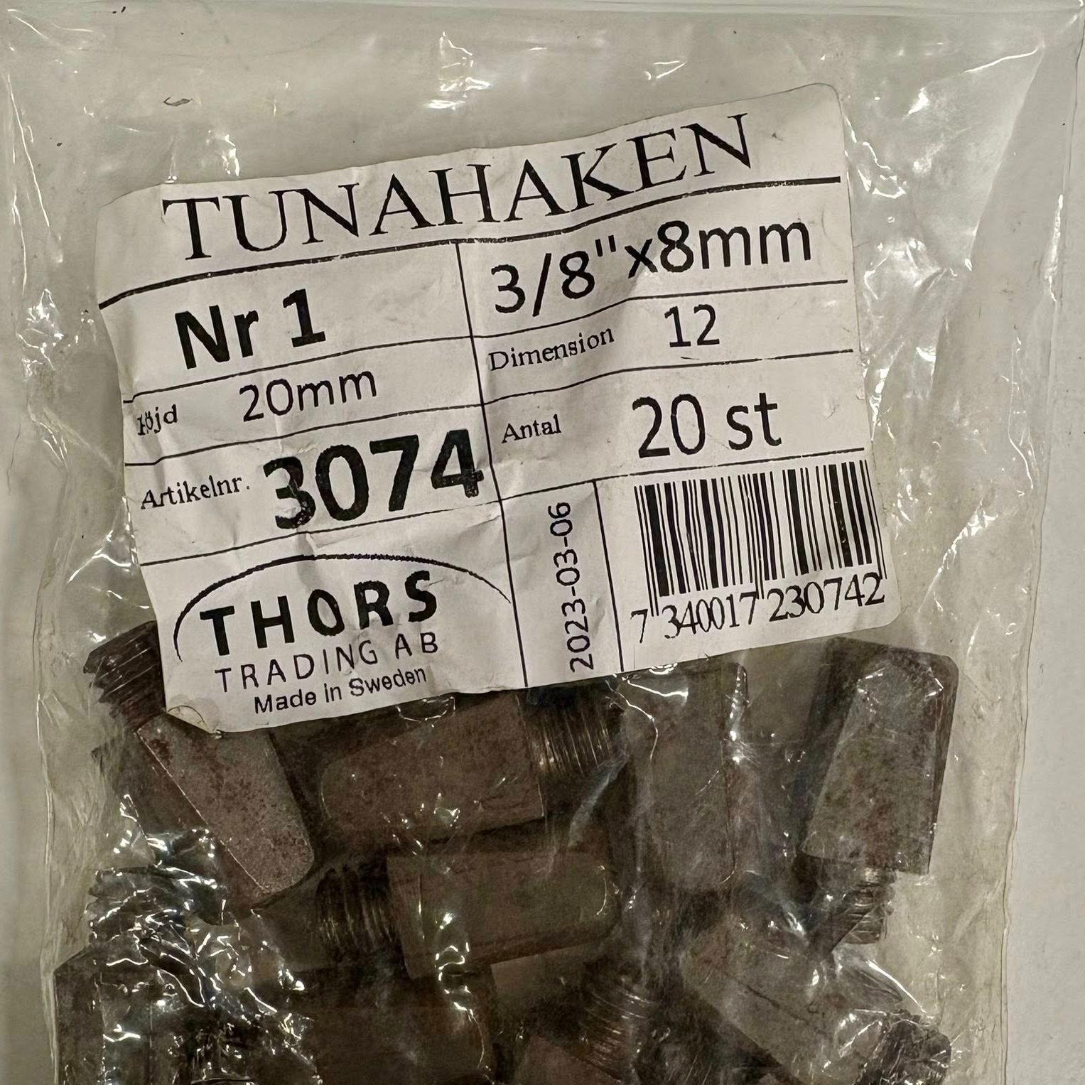 Gräsbrodd 20 mm nr 1 20-pack 38