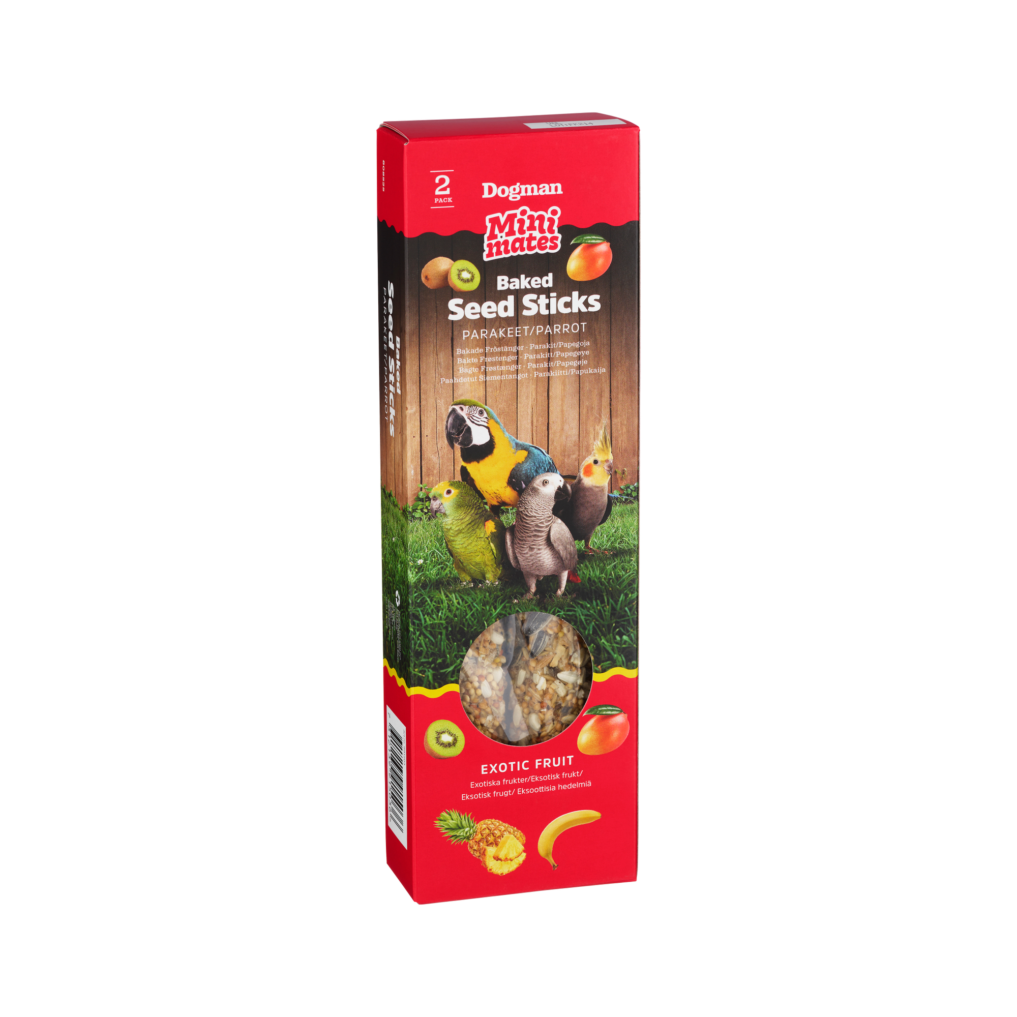 Fröstänger parakit papegoja 2-pack