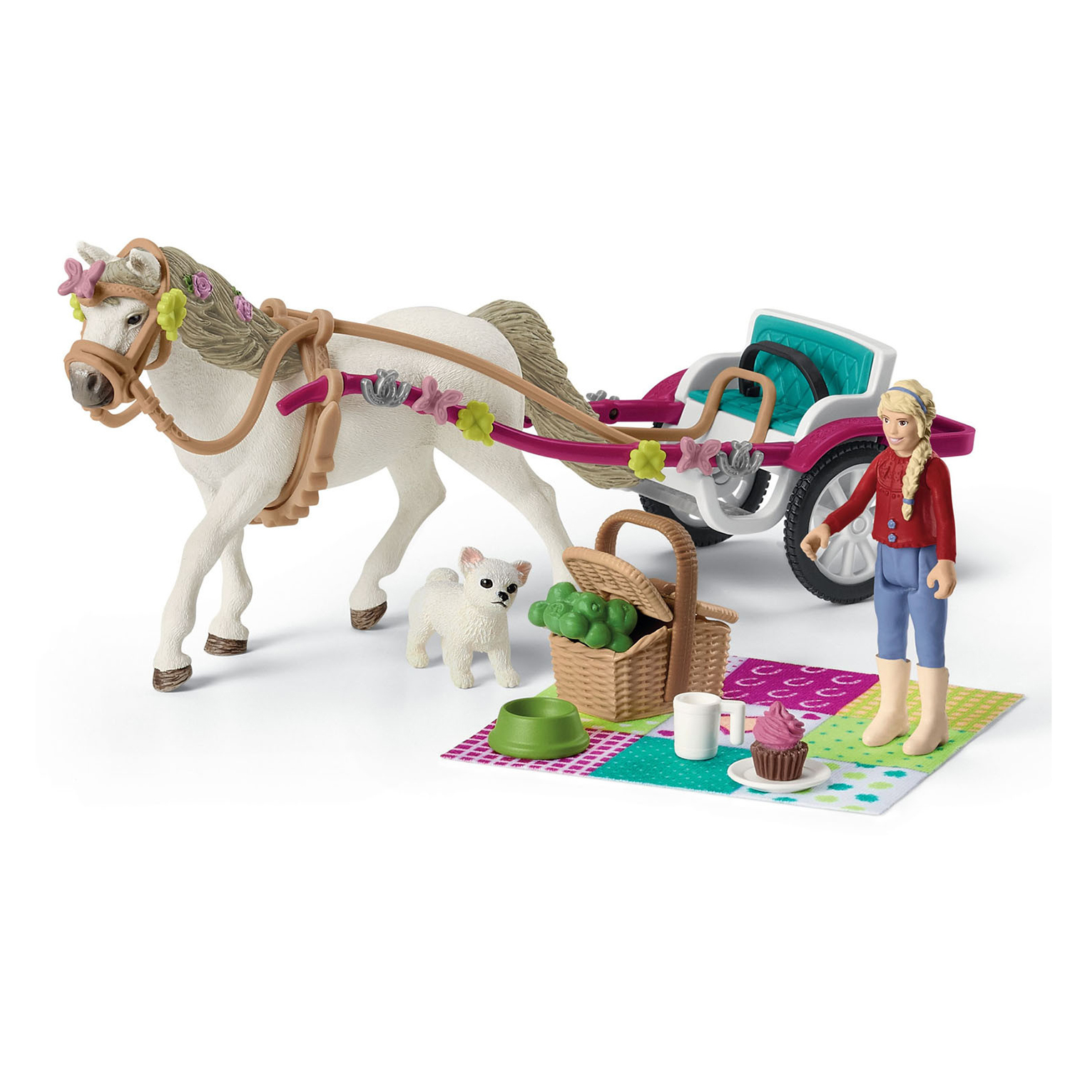 Small carrige for big horse show schleich