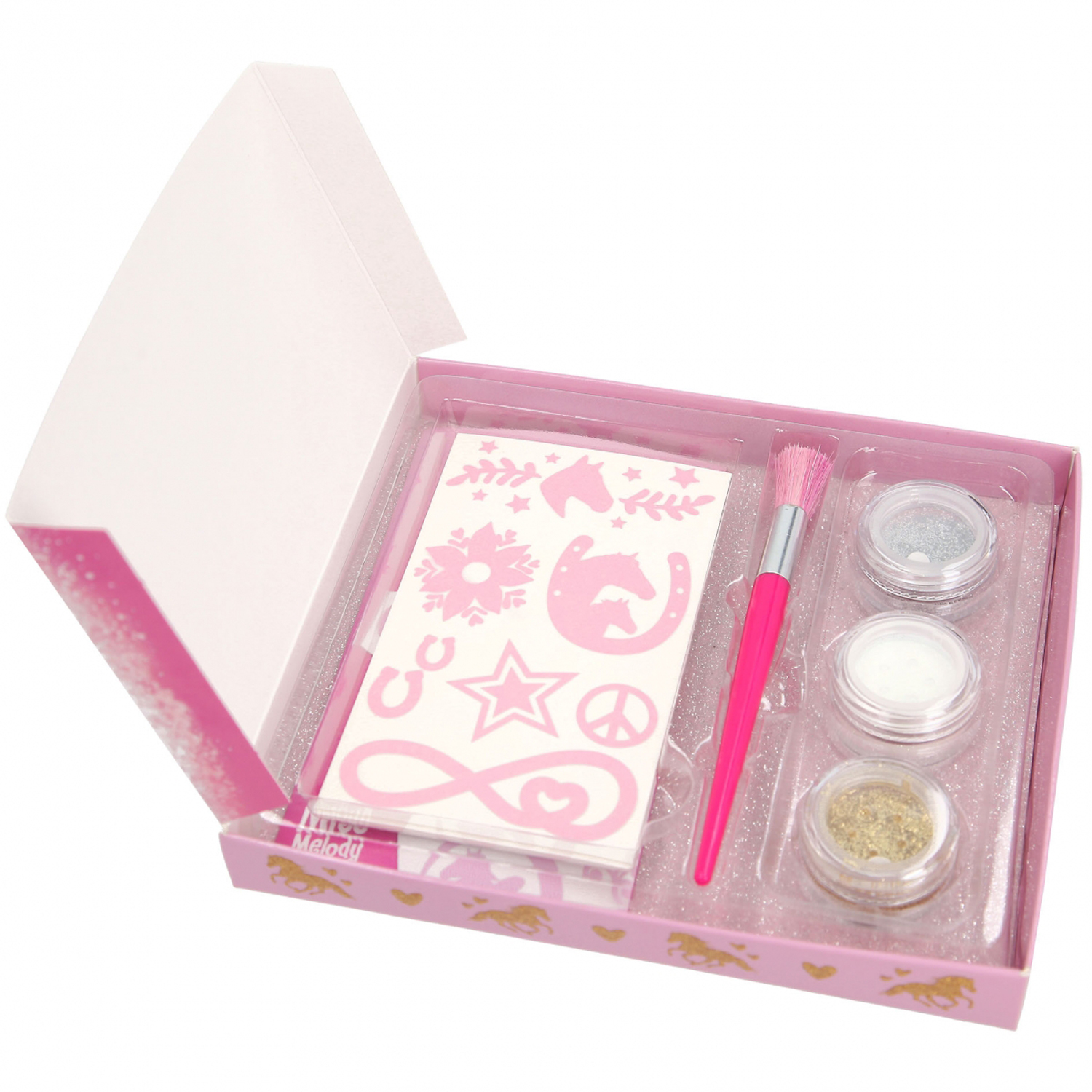 Glitter tattoo set